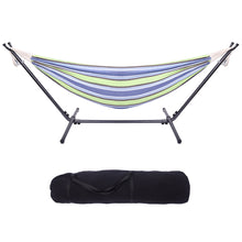 Load image into Gallery viewer, Portable Outdoor Polyester Hammock Set Green
