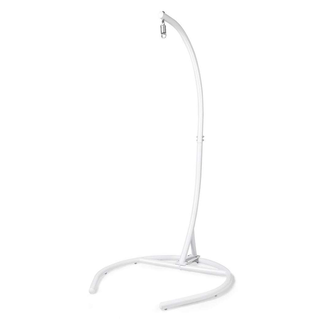 Hammock Chair Stand(Stand Only), White C Stand for Hanging Egg Chair/Swing Chair, Indoor/Outdoor Hanging Chair Stand Only, Heavy Duty 330Lbs Weight Capacity（FBA stock）