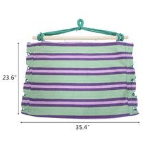 Load image into Gallery viewer, Distinctive Cotton Canvas Hanging Rope Chair with Pillows Green
