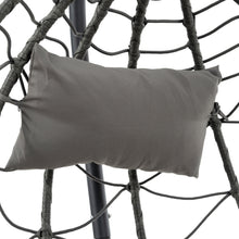 Load image into Gallery viewer, Egg Chair with Stand Indoor Outdoor Swing Chair Patio Wicker Hanging Egg Chair Hanging Basket Chair with Stand for Bedroom Living Room Balcony

