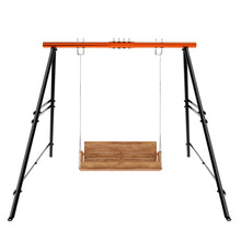 Load image into Gallery viewer, Swing Sets for Backyard, Outdoor Porch Swing Frame, Hammock Chair Stand Only, Max Load 550Lbs A-Frame Swing Stand, Swing Set for Patio, Playground, Park, Swing not Include
