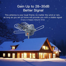 Load image into Gallery viewer, 28-36dB 360° UV Dual-band Outdoor Antenna with Stand Black
