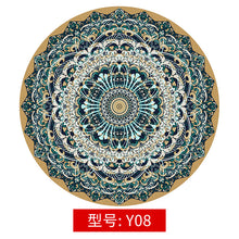 Load image into Gallery viewer, Wholesale Mandala Rug Vintage Circular Area Carpet Nordic Ground 80CM Dia Mats Non-slip Back Polyester Short Velvet Round Rug for Balcony Table Hanging Basket Living Room Decoration
