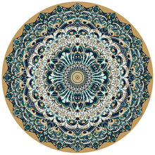 Load image into Gallery viewer, Wholesale Mandala Rug Vintage Circular Area Carpet Nordic Ground 80CM Dia Mats Non-slip Back Polyester Short Velvet Round Rug for Balcony Table Hanging Basket Living Room Decoration
