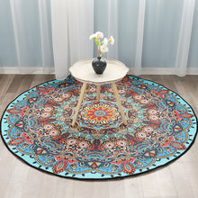 Load image into Gallery viewer, Wholesale Mandala Rug Vintage Circular Area Carpet Nordic Ground 80CM Dia Mats Non-slip Back Polyester Short Velvet Round Rug for Balcony Table Hanging Basket Living Room Decoration
