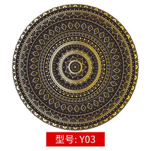 Load image into Gallery viewer, Wholesale Mandala Rug Vintage Circular Dia 120CM Area Carpet Nordic Ground Mats Non-slip Back Polyester Short Velvet Round Rug for Balcony Table Hanging Basket Living Room Decoration
