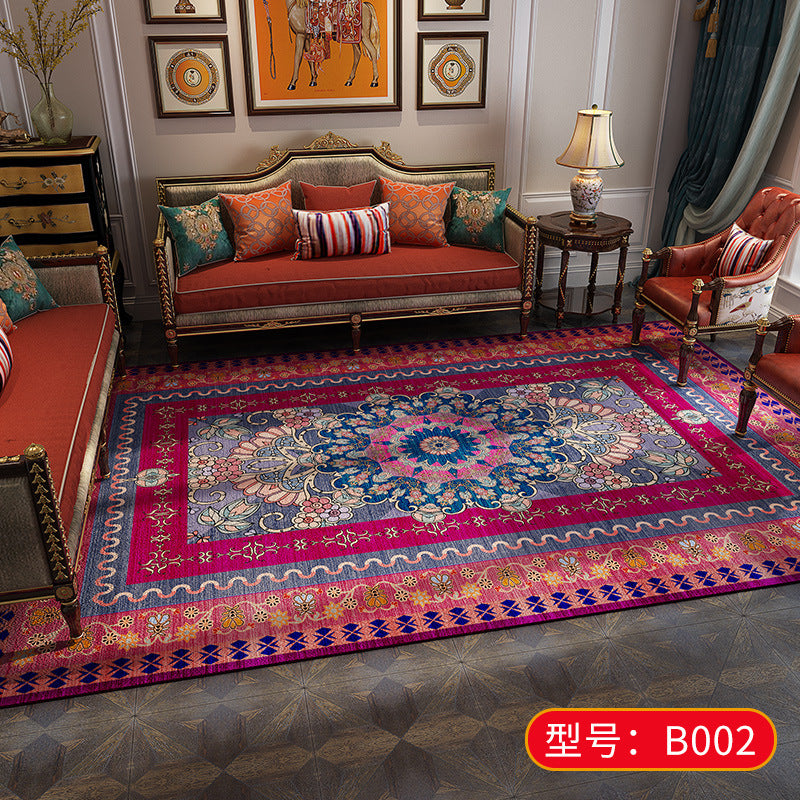 Persian Area Rugs B002 Vintage Distressed Medallion Floor Carpet for Living Room Bedroom Dinning Room