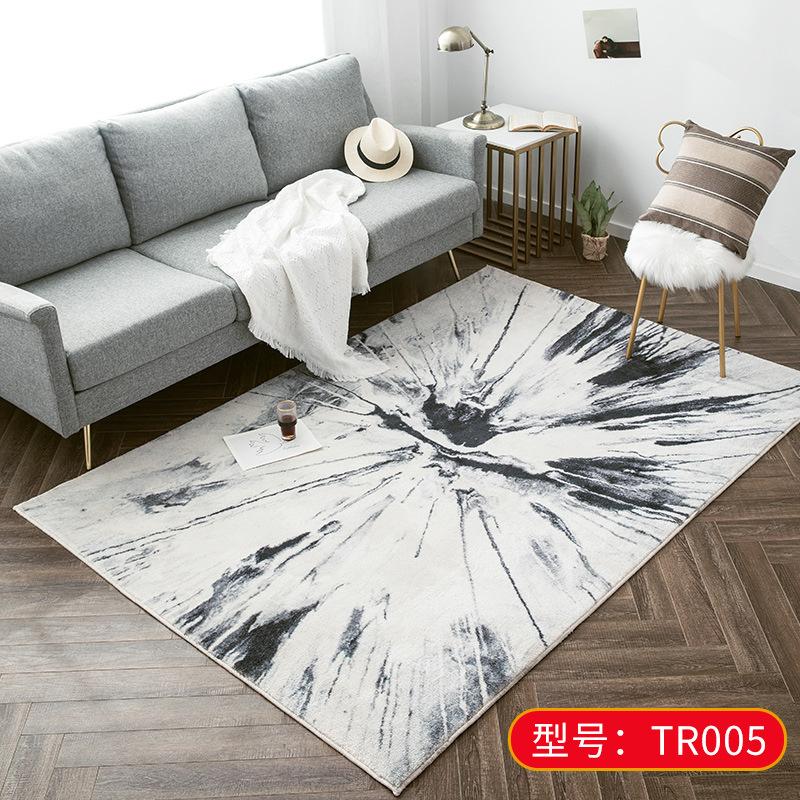 Wholesale Abstract Luxury Faux Wool Area Rug TR005 Non-Slip Area Rug Accent Distressed Throw Rugs Floor Carpet