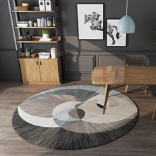 Load image into Gallery viewer, Wholesale Modern Contemporary Circular Area Rug YX05 Nordic Ground Carpet Mats Non-slip Back Suede Round Rug
