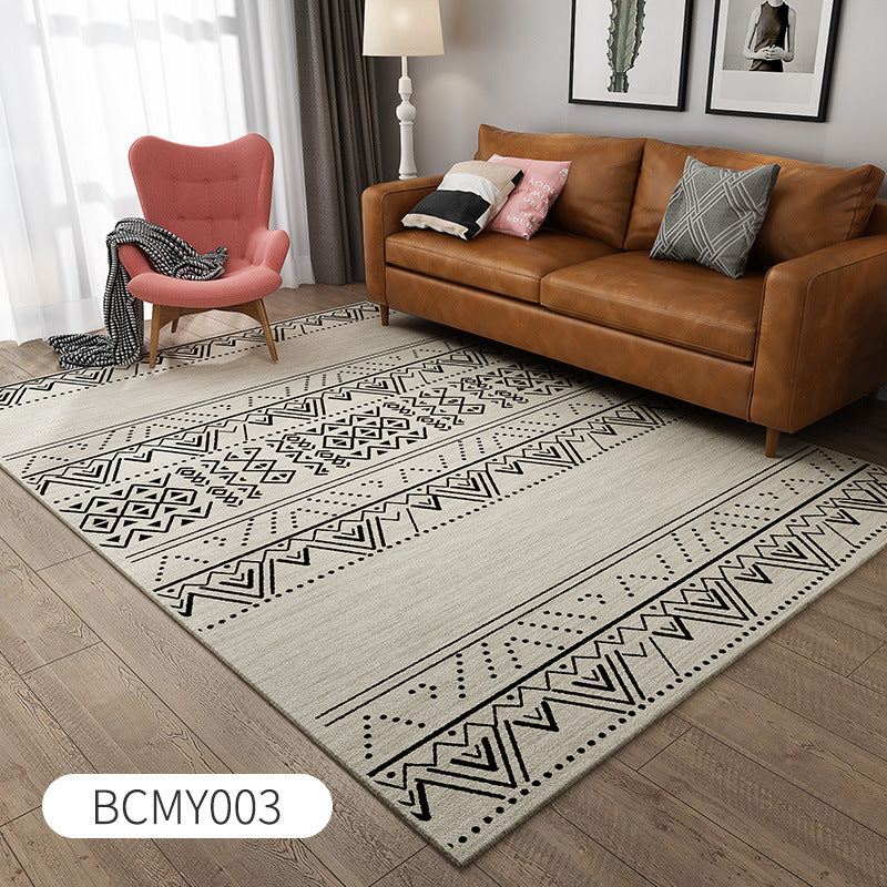 Moroccan Bohemian Area Rug BCMY003 Wholesale Faux Wool 3d Printed Carpet Mat