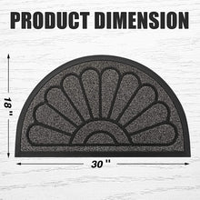 Load image into Gallery viewer, Wholesale Rubber Door Mat, Half Round Outdoor Doormat, Heavy Duty Welcome Mats Rubber Doormats for Outdoor Entrance
