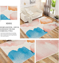 Load image into Gallery viewer, Modern Geometric Area Rug XD001 Wholesale Faux Wool 3d Printed Carpet Mat
