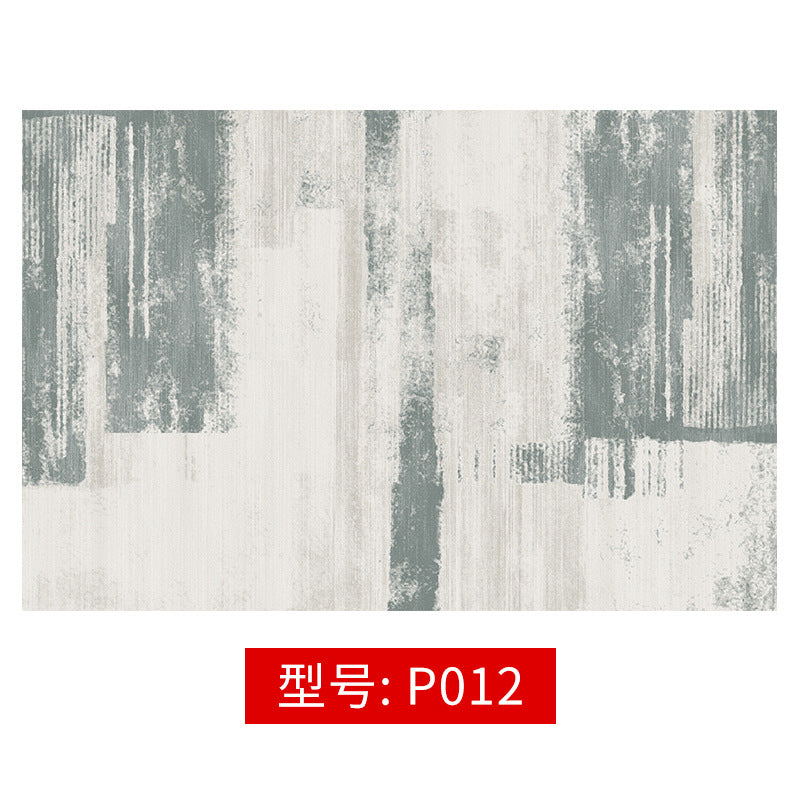 Abstract Ink Brush Area Rug P012 Distressed Medallion Floor Carpet for Living Room