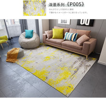 Load image into Gallery viewer, Abstract Ink Brush Area Rug P005 Distressed Medallion Floor Carpet for Living Room
