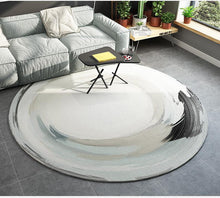 Load image into Gallery viewer, Wholesale Modern Contemporary Circular Area Rug YX02 Nordic Ground Carpet Mats Non-slip Back Suede Round Rug
