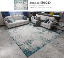 Load image into Gallery viewer, Abstract Ink Brush Area Rug P001 Distressed Medallion Floor Carpet for Living Room
